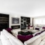 Wiltshire family home | Living room bespoke sofas  | Interior Designers